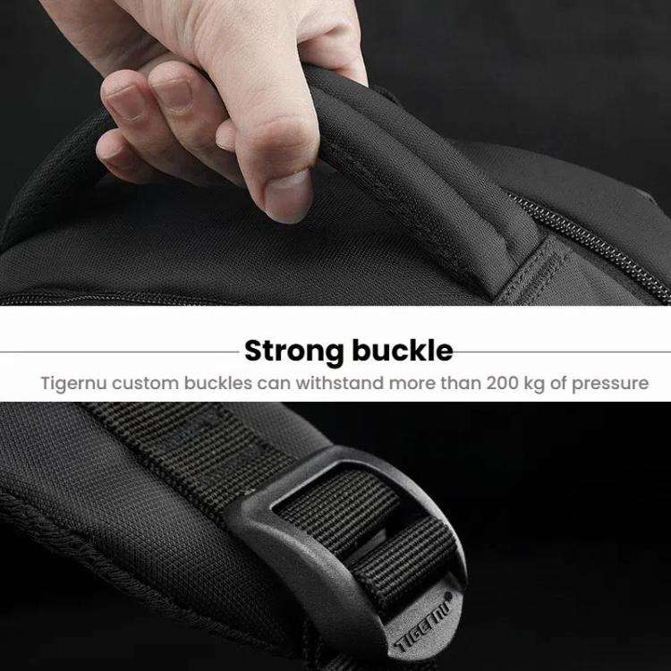 Tigernu Expandable Men Business Anti-Theft Laptop Backpack With USB Charging Port, Reflective Str...
