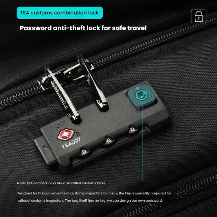 Tigernu Expandable Men Business Anti-Theft Laptop Backpack With USB Charging Port, Reflective Str...