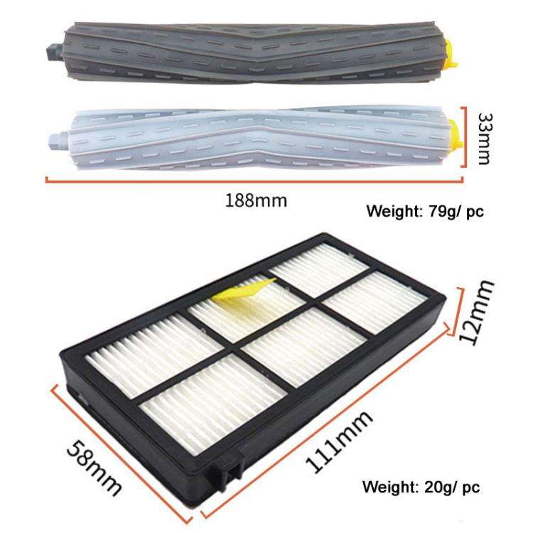 23pcs /Set For IRobot Roomba 800/900 Series Vacuum Cleaner Accessories Main Brush Filter Side Brush