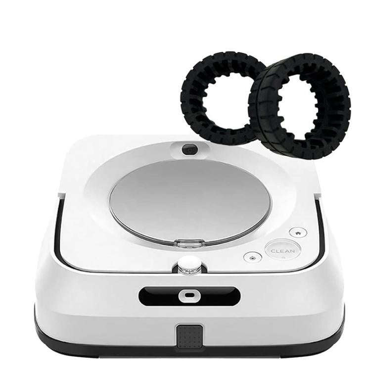 For IRobot Braava Jet M6 Sweeper Vacuum Cleaner Accessories, Style: 1pair Tires