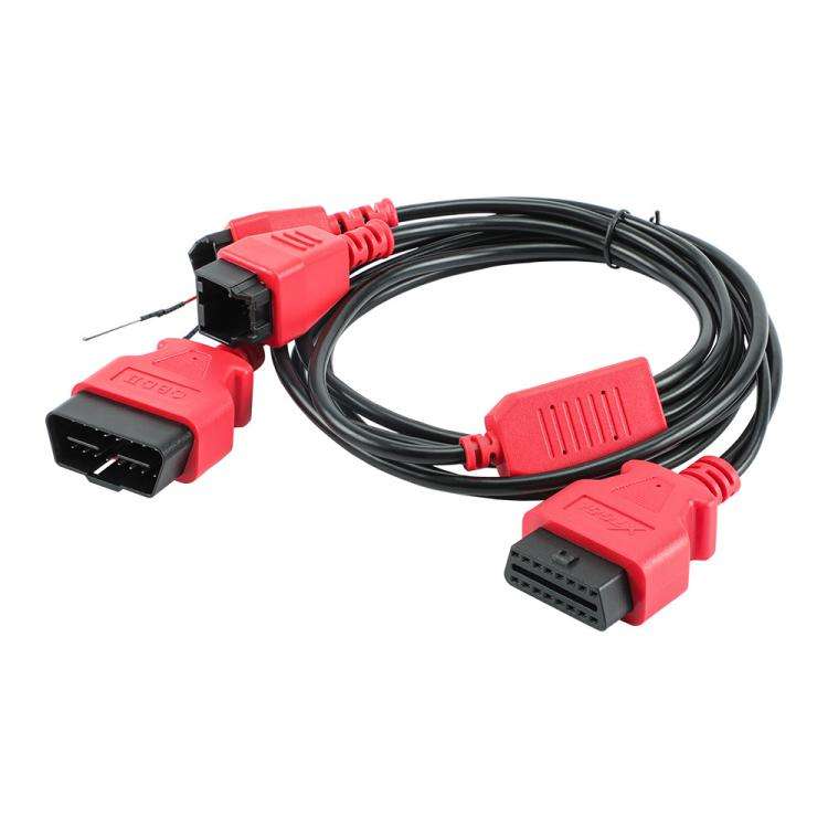 Xtool FCA 12+8 Connector Cable Adapter For Chry(Black Red)