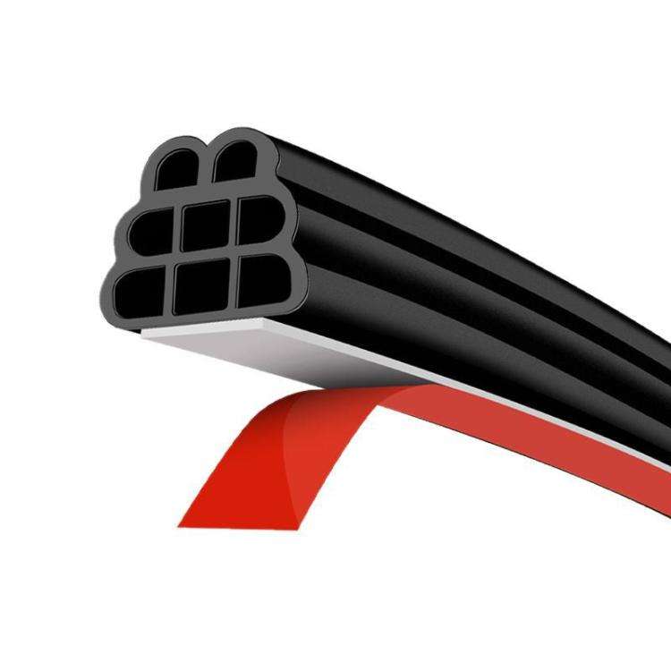 5m Three-layer Eight-hole Car Door Seam Waterproof Sealing Sound Insulation Strip
