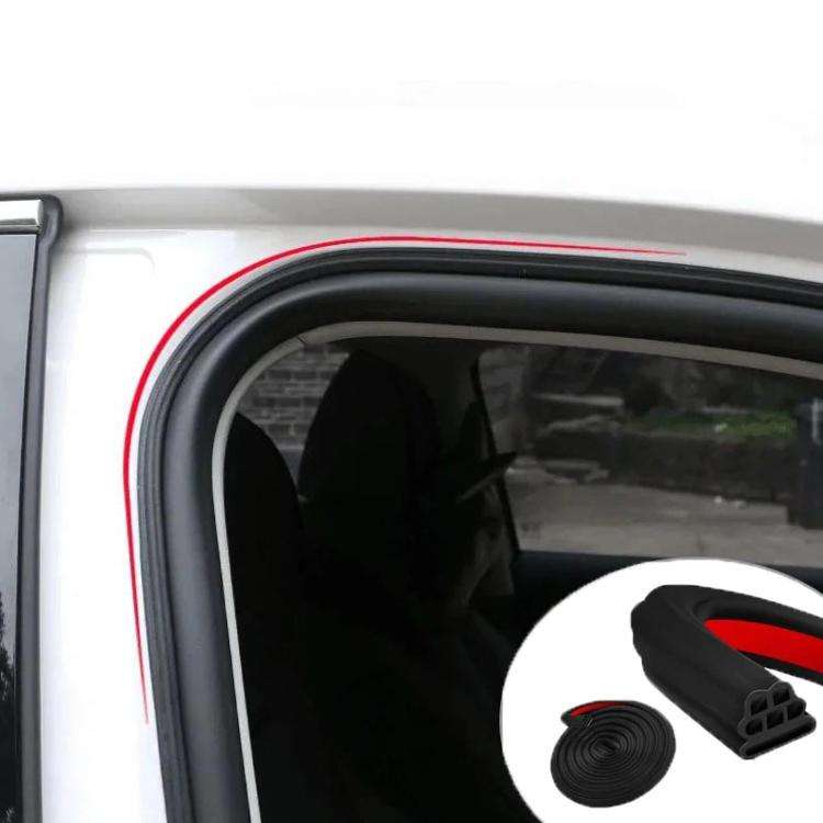 5m Three-layer Eight-hole Car Door Seam Waterproof Sealing Sound Insulation Strip