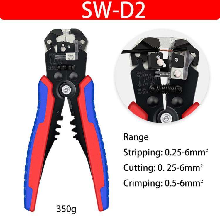 D2 Automatic Multifunctional Crimping And Stripping Pliers Portable Electrician Wire Tools(Orange...