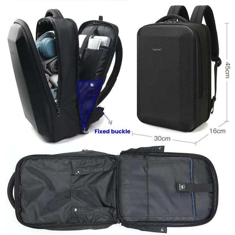 Tigernu T-B9152A 15.6-inch Men Hardshell Waterproof Backpack with Dry/Wet Separated Compartment &...