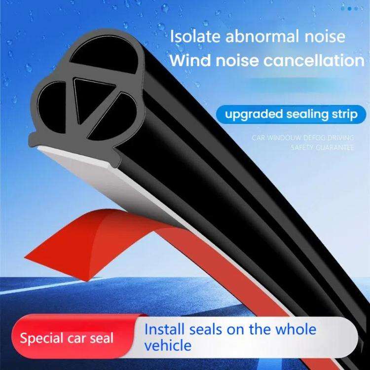 5m Truck Door Seam Large D Triangle Reinforced Waterproof Rubber Seal Strip