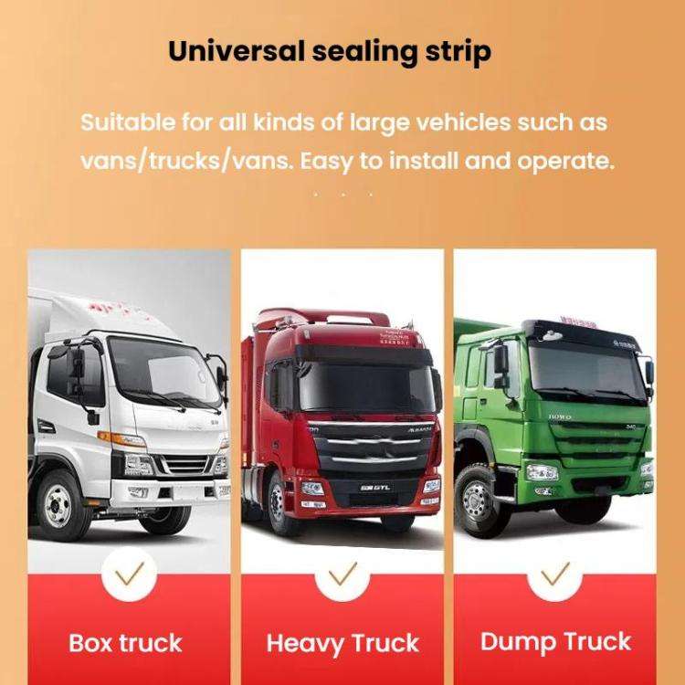 5m Truck Door Seam Large D Triangle Reinforced Waterproof Rubber Seal Strip