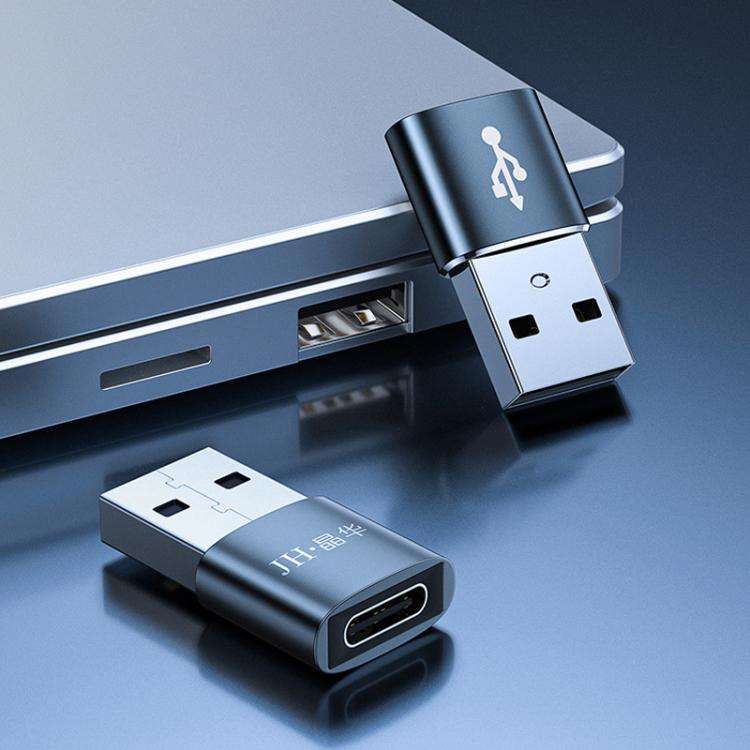 JINGHUA S505 Alloy Case Cell Phone To Computer USB2.0 Adapter(USB Male To Type-C)