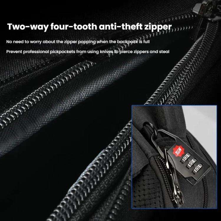 Tigernu  15.6-inch Standard Men Anti-Theft Laptop Backpack with USB Charging Port, Headphone Hole...