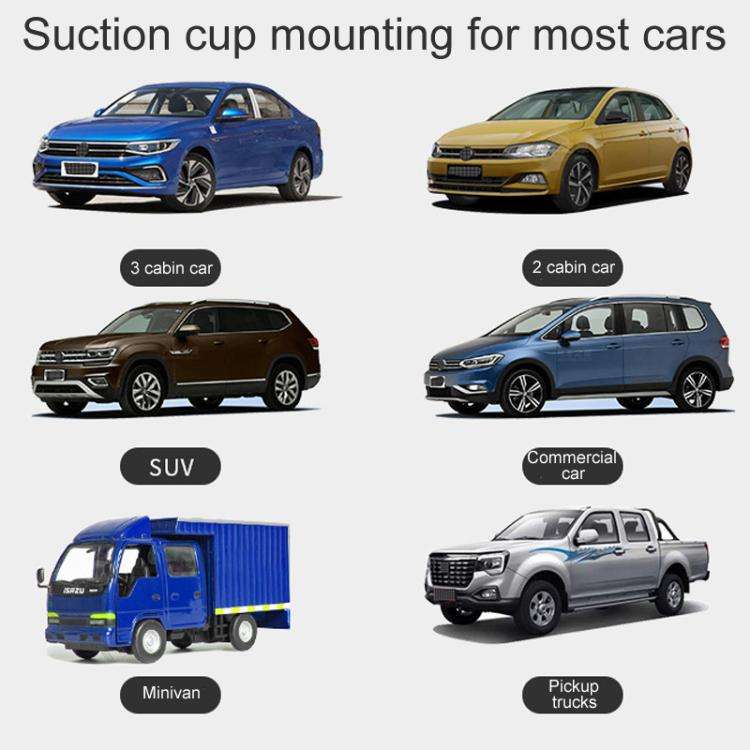1pair Suction Cup Car Side Window Sunshade Mesh Summer Sunshade Curtains(Black)