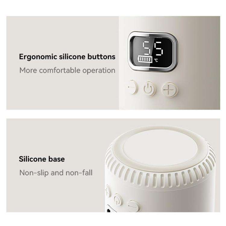 10000mAh Portable Wireless Baby Bottle Warmer 400ml Adjustable Temperature Travel Thermos, Type-C...