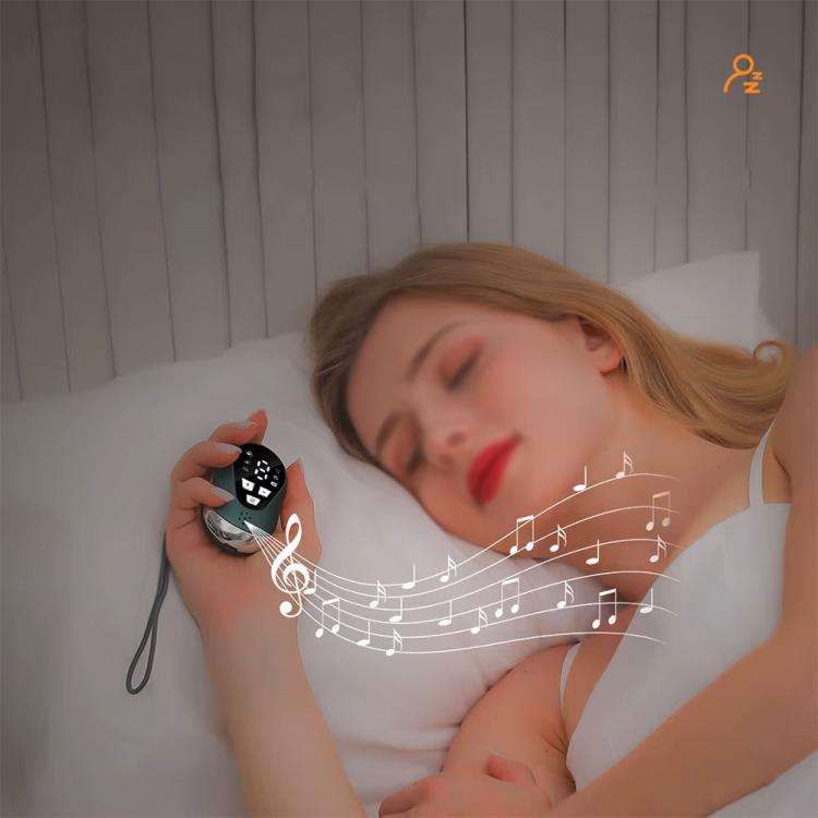SM-1028 LCD Display CES Low-frequency Pulse Smart Handheld Music Sleep Instrument(Green)