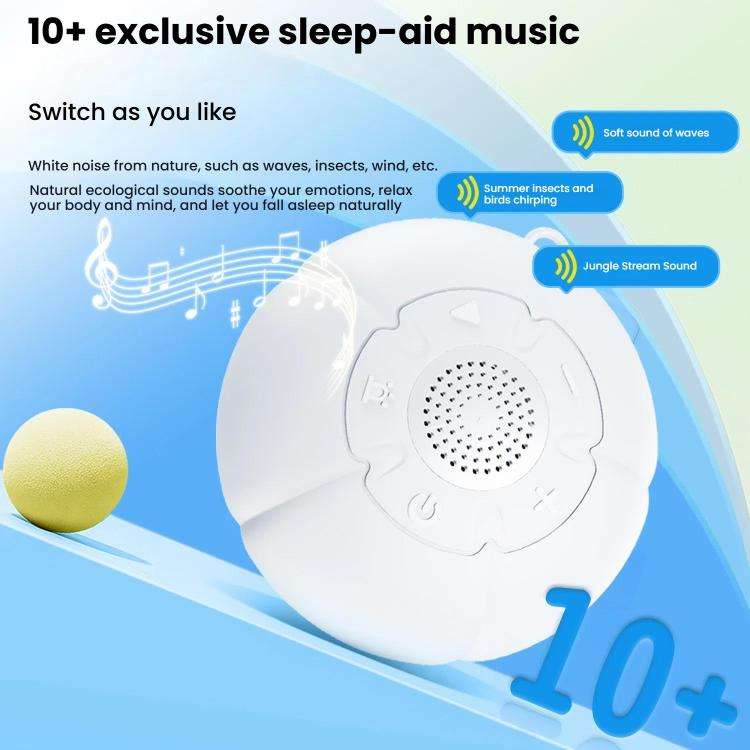 HE-B003 Portable Soothing Baby White Noise Night Light Sleep Instrument(English Packaging)
