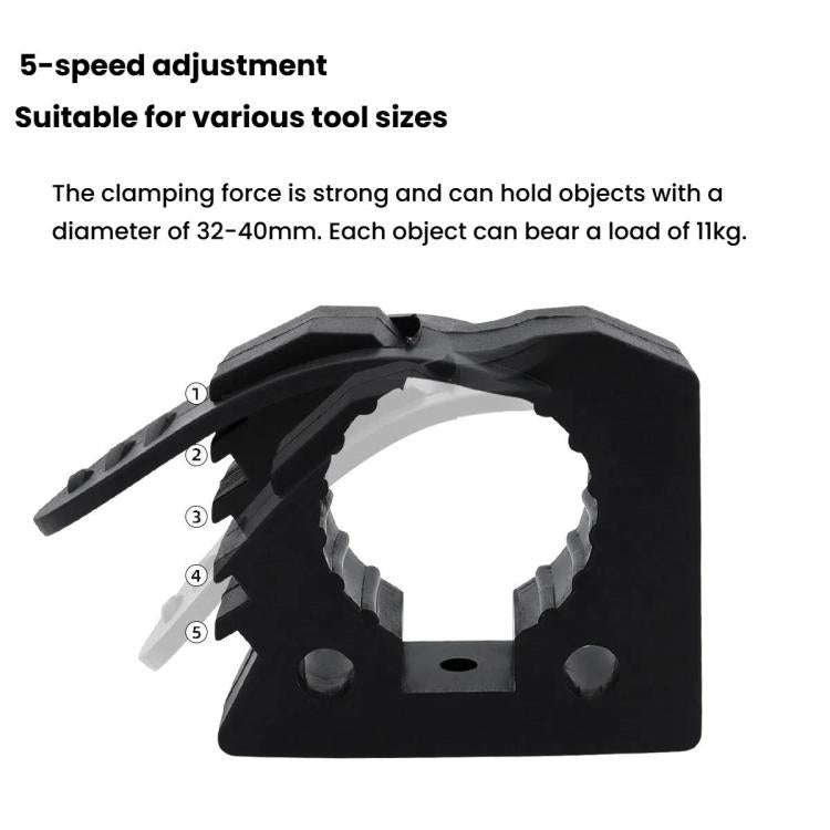 Car Quick-Fix Adjustable Rubber Clip Installation Clamp, Specification: 2 Red 2 Black