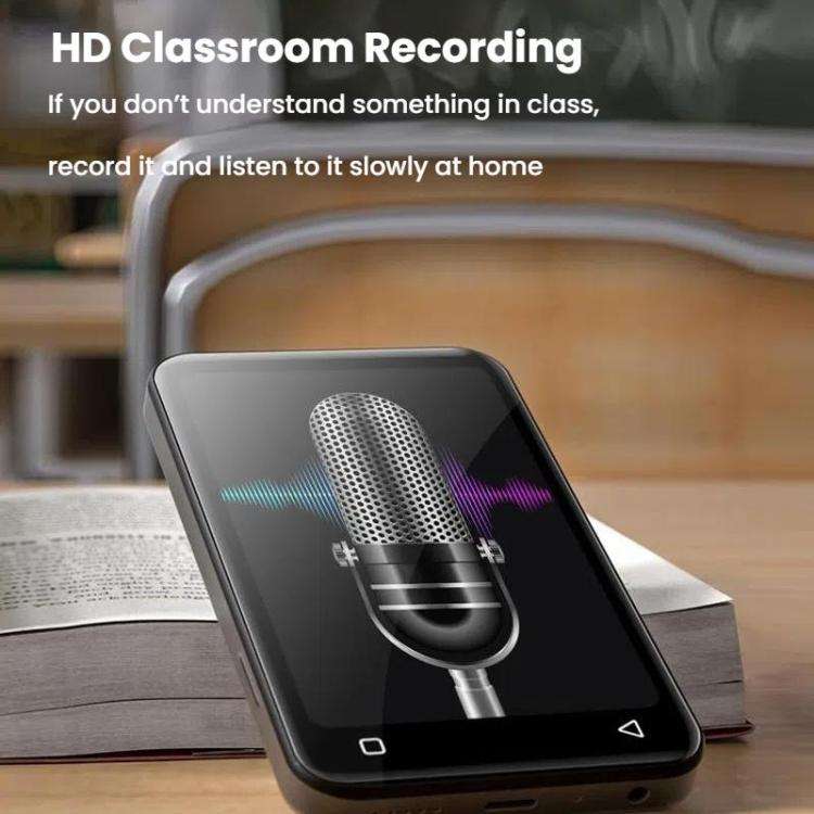 WiFi+Bluetooth-Compatible Color Screen MP4 Movie E-Book Player, Memory: 64G Standard(Black)