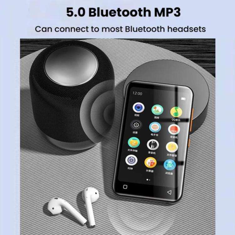 WiFi+Bluetooth-Compatible Color Screen MP4 Movie E-Book Player, Memory: 64G Standard(Black)