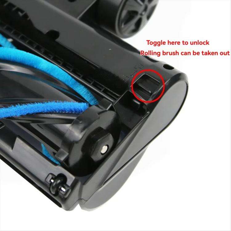 For INSE Vacuum Cleaner Head Brush Soft Roller Suction Head Accessories(Black)