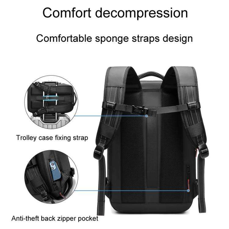 19inch Large Capacity Short Trip Computer Luggage Bag Vacuum Compression Expandable Men Double Sh...