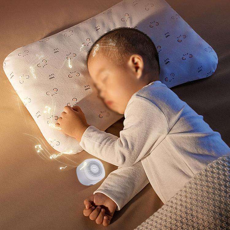 LT010 7-color Breathing Light Baby White Noise Sleep Device Portable Sleep Aid(White)
