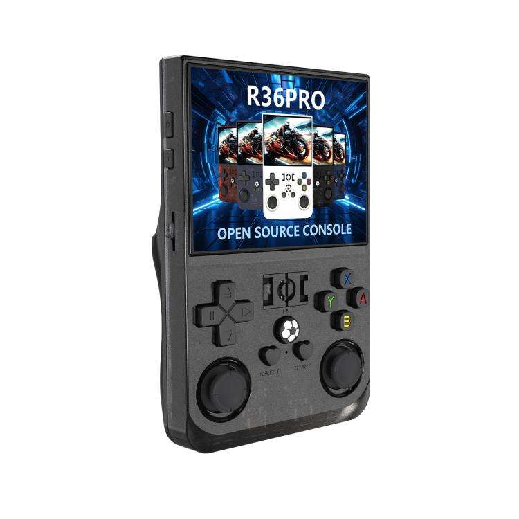 Portable Open Source GBA/FC Arcade Handheld Game Console, Size: 64G(Transparent Black)