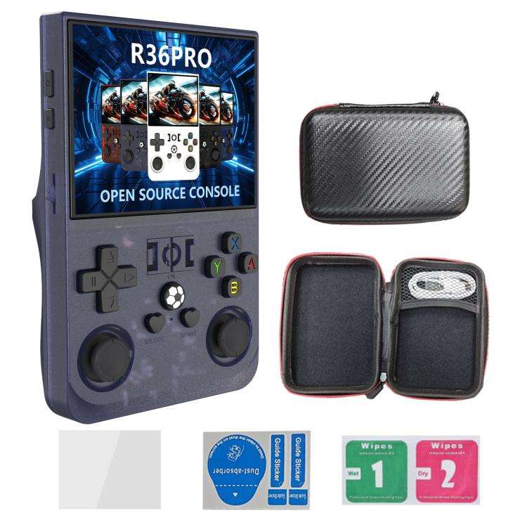 Portable Open Source GBA/FC Arcade Handheld Game Console, Size: 64G(Transparent Gray)