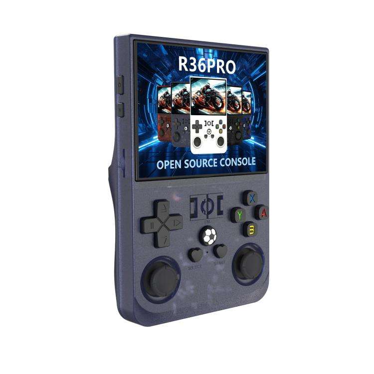 Portable Open Source GBA/FC Arcade Handheld Game Console, Size: 128G(Transparent Gray)
