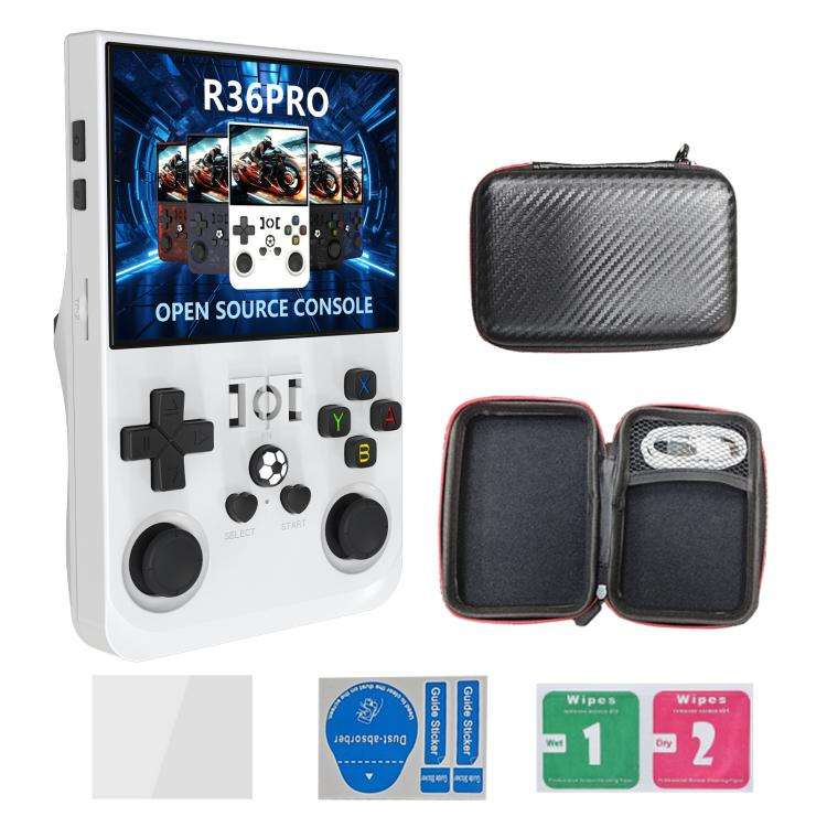Portable Open Source GBA/FC Arcade Handheld Game Console, Size: 128G(White)