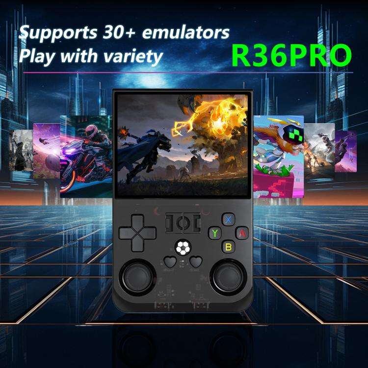 Portable Open Source GBA/FC Arcade Handheld Game Console, Size: 128G(Transparent Red)