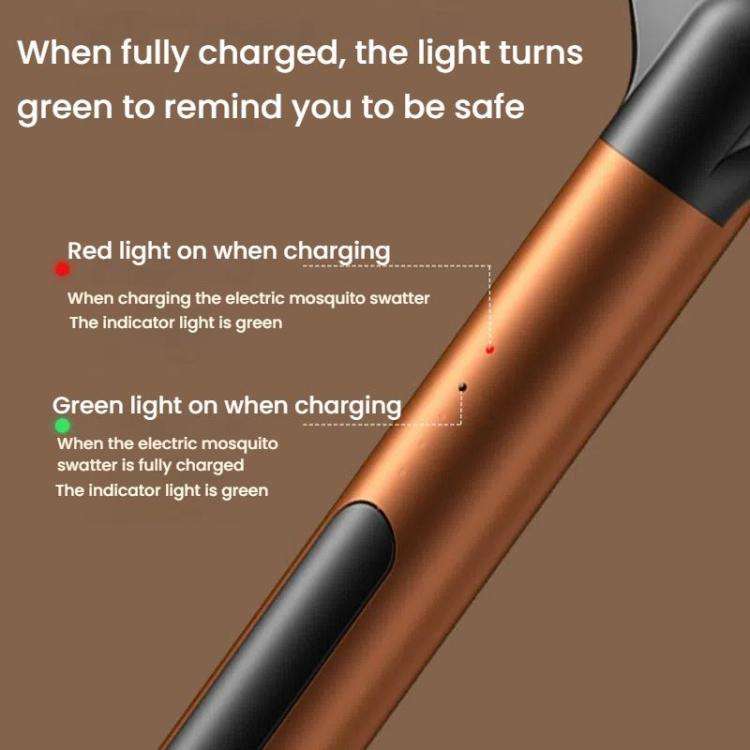 Rechargeable Protection Mosquito Swat 2 In 1 Mosquito Killer Light(Orange)
