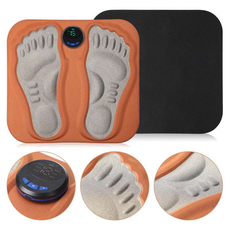 EMS Smart 6-mode 15-level 3D Foot Massage Pad Microcurrent Foot Massager(Orange)