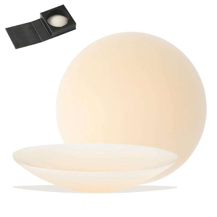 Anti-Bump Ultra-Thin Breathable Silicone Self-Adhesive Invisible Breast Stickers, Size: 8CM White...