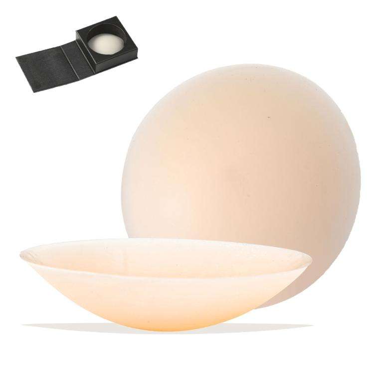 Anti-Bump Ultra-Thin Breathable Silicone Self-Adhesive Invisible Breast Stickers, Size: 8CM Dark ...