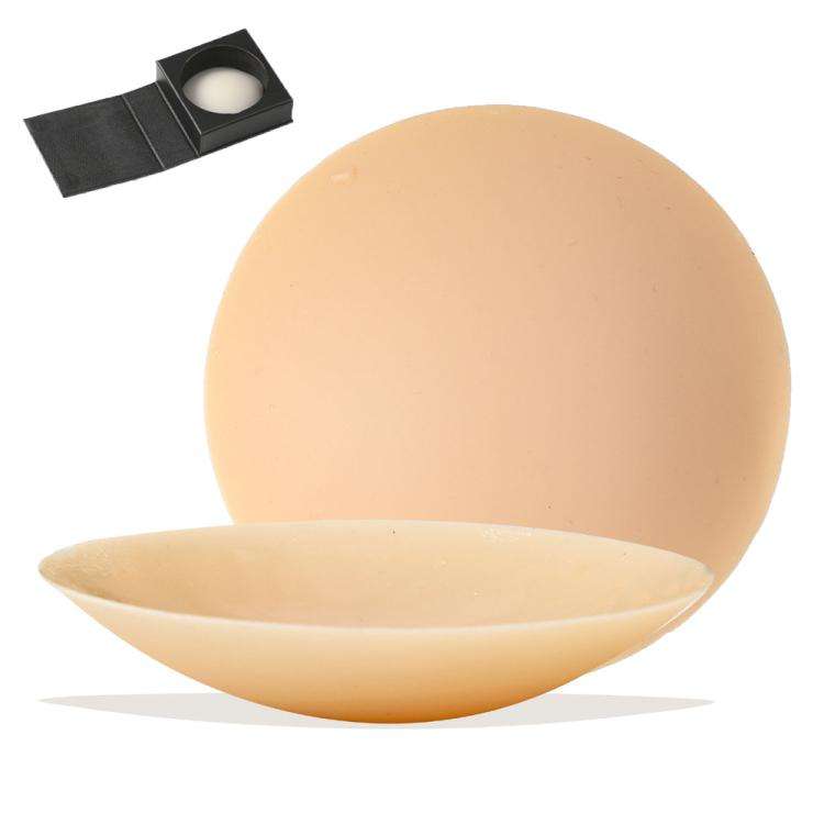 Anti-Bump Ultra-Thin Breathable Silicone Self-Adhesive Invisible Breast Stickers, Size: 8CM Found...