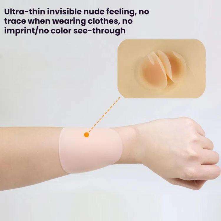 Anti-Bump Ultra-Thin Breathable Silicone Self-Adhesive Invisible Breast Stickers, Size: 8CM Found...