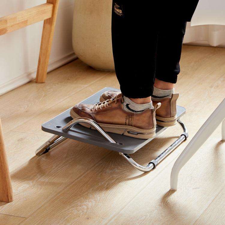 Adjustable Under Desk Foot Rest  for Office Ergonomics, Anti-Cross Leg Design Foot Stool(Black)
