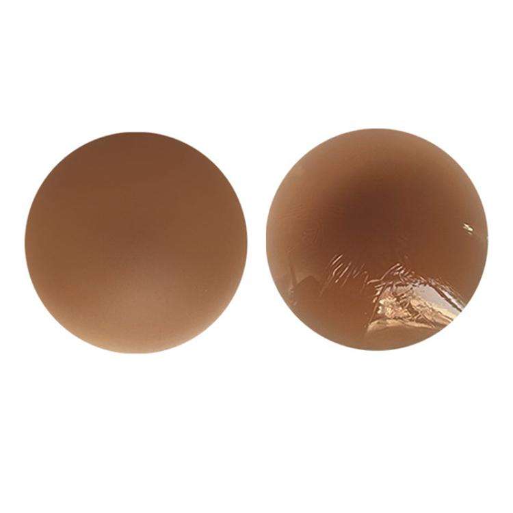 Ultra-thin Invisible Anti-bump Silicone Breast Stickers, Size: 10cm(Dark brown)