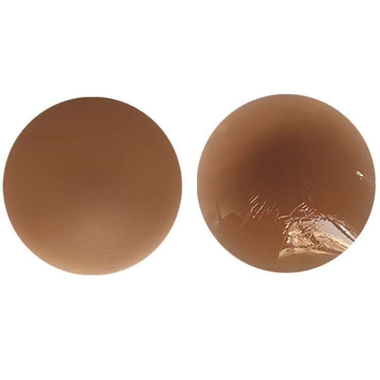 Ultra-thin Invisible Anti-bump Silicone Breast Stickers, Size: 13cm(Dark brown)