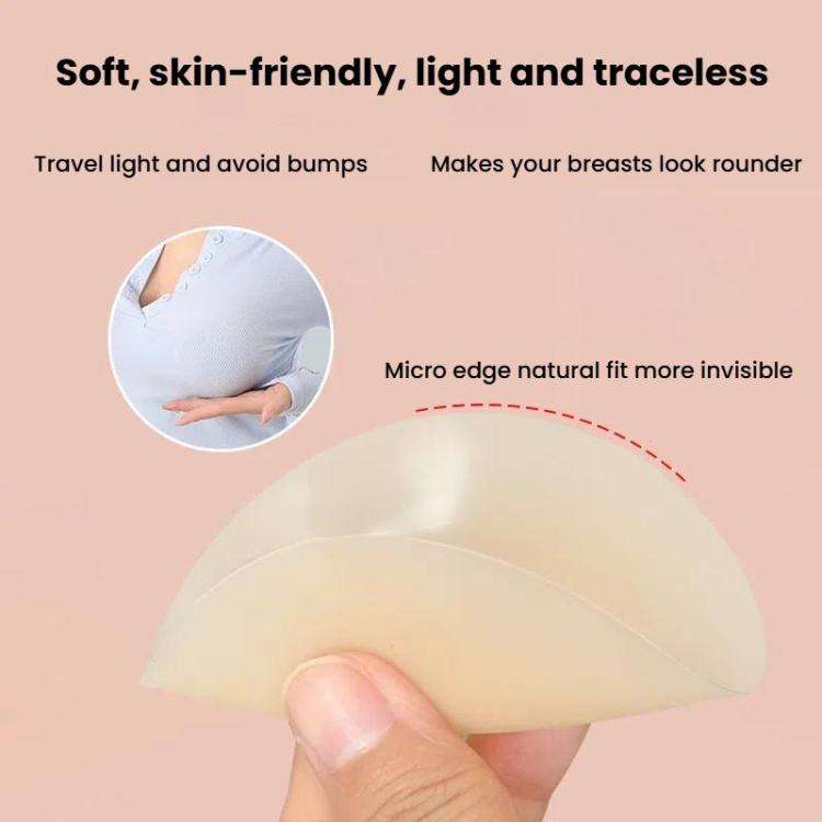 Ultra-thin Invisible Anti-bump Silicone Breast Stickers, Size: 10cm(Wheat skin)