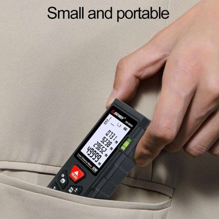 SNDWAY SW-MS50 50M Laser Distance Measuring Instrument High Precision Laser Ruler