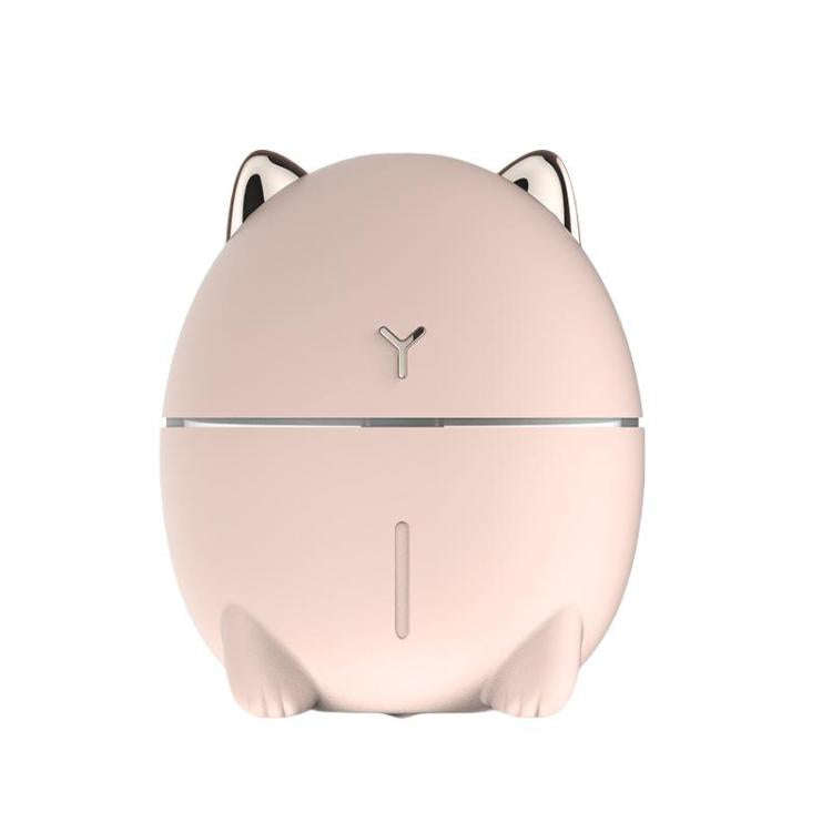 Cute Cats Portable Humidifier Mini USB Home Mute Bedroom Office Desktop Air Humidifier(Pink)