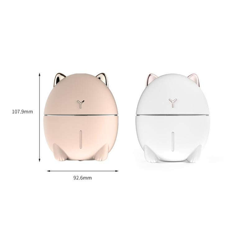 Cute Cats Portable Humidifier Mini USB Home Mute Bedroom Office Desktop Air Humidifier(Pink)