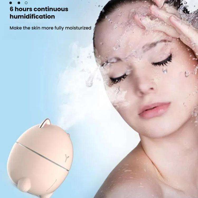Cute Cats Portable Humidifier Mini USB Home Mute Bedroom Office Desktop Air Humidifier(Pink)