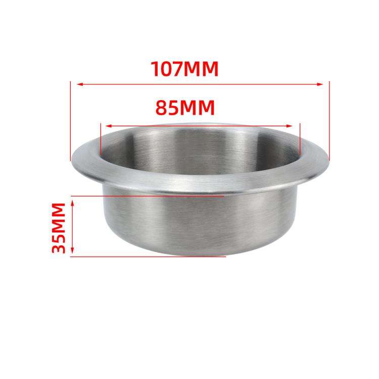 Car Yacht Stainless Steel Modified Cup Holder, Size: B Type 201 Curled Edge 35MM