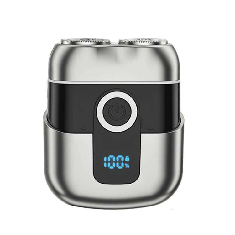 Portable Mini Dual Head Electric Shaver for Men - LCD Display, Floating Blades, Waterproof, USB-C...