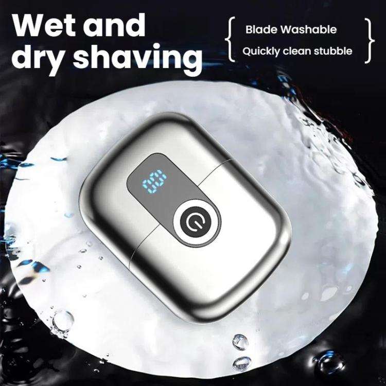 Portable Mini Dual Head Electric Shaver for Men - LCD Display, Floating Blades, Waterproof, USB-C...