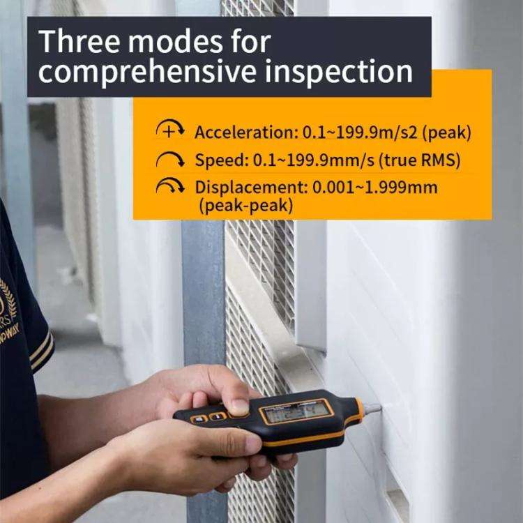 SNDWAY SW-63A Digital Vibrometer Motor Fault Detector Mechanical Vibration Measurement