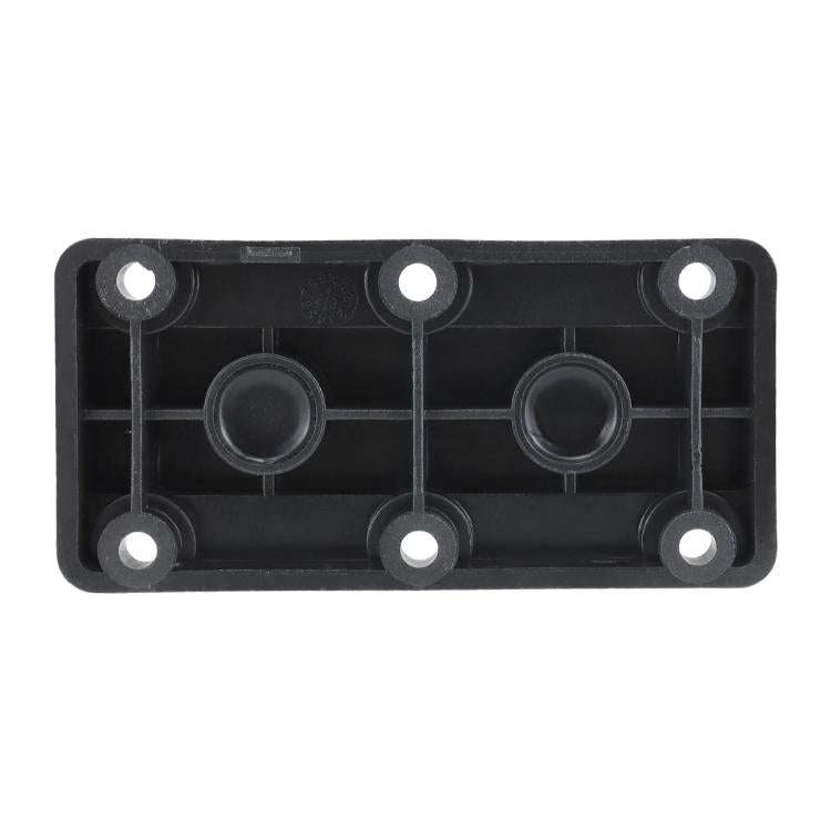 600A RV Yacht Copper Bolt 4 Stud Heavy Duty Busbar Terminal, Color: Black Single