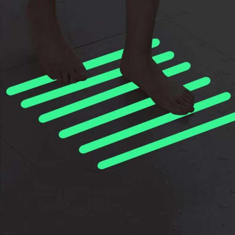 12pcs /Pack PEVA Self-Adhesive Glow-in-the-Dark Anti-Slip Stickers for Bathroom, Stairs, Floor St...