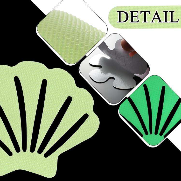 12pcs /Pack PEVA Self-Adhesive Glow-in-the-Dark Anti-Slip Stickers for Bathroom, Stairs, Floor St...