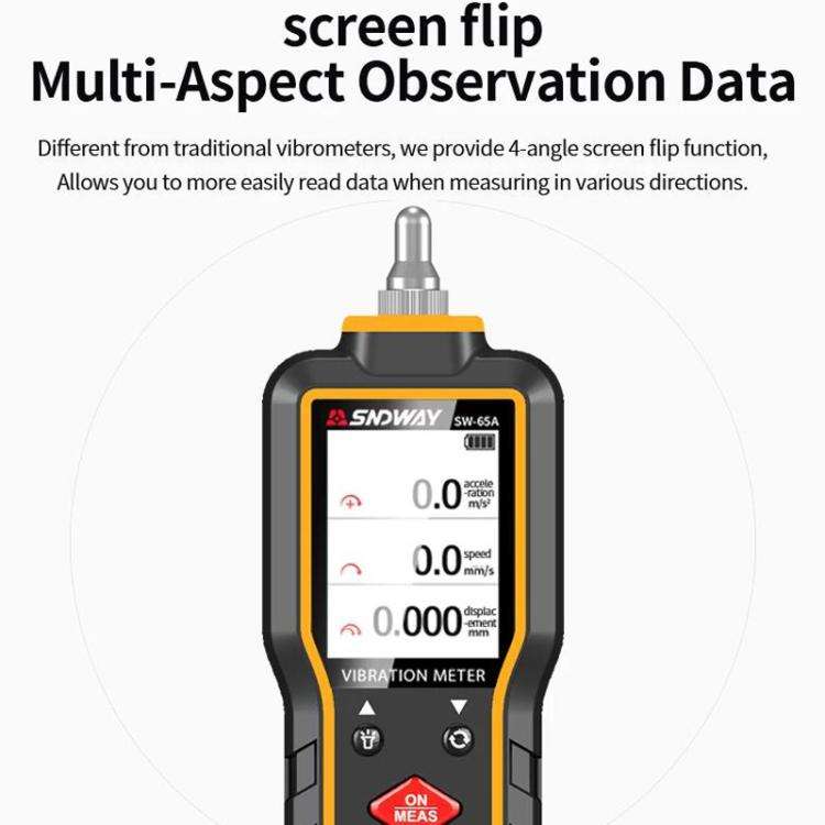 SNDWAY SW-65A Digital Vibrometer Motor Fault Vibration Detector Vibration Pen